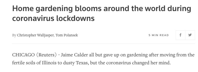 organic gardening news in lockdown
