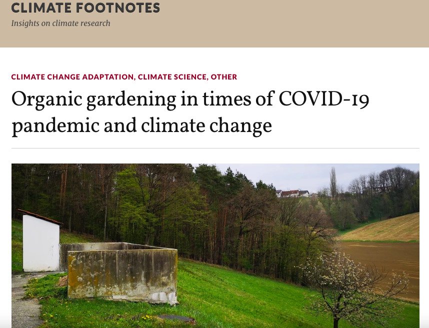 organic gardening news headline
