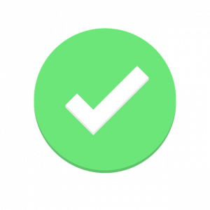 ok check mark- green