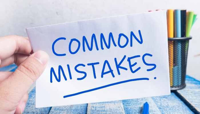 common mistakes