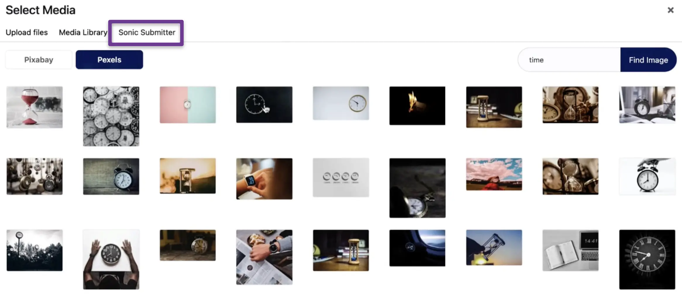 Image selection